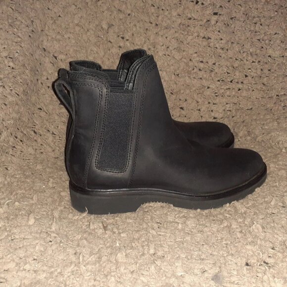 ROOTS-Canada-Black Nubuck Chelsea Boots-Junction-Sz 7.5-New/No Box - Picture 4 of 7